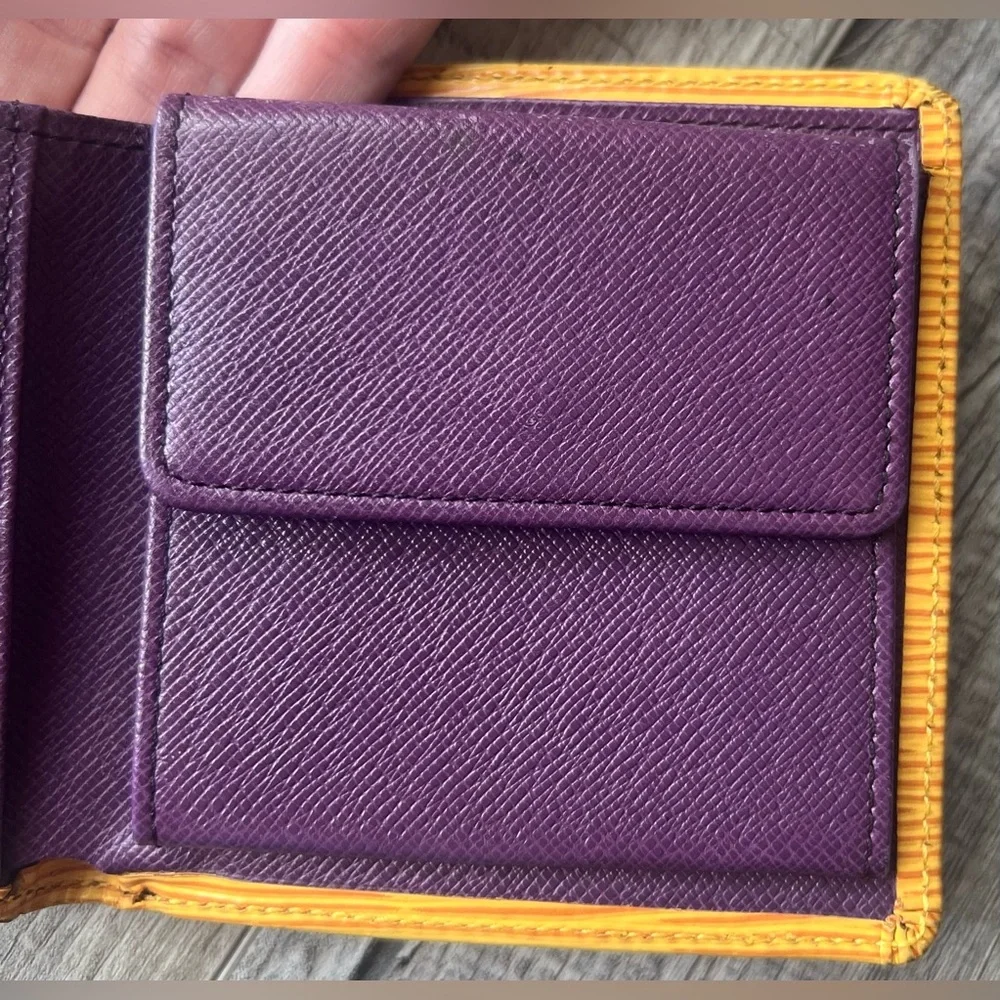 Louis Vuitton Portobier Marco Epi Leather Mens Wallet
